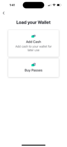 app screen for adding money to account